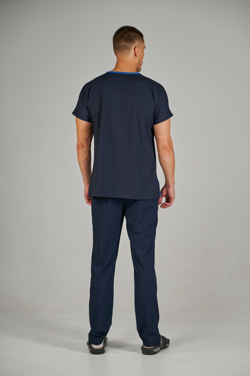 Костюм мужской Lycra Dr.Greys с вышивкой  Темно-синий (Lazivert) M